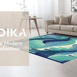 Ultra Soft Area Rug, Non Slip, Stain Resistant, Washable Area Rugs for Living Room, Bedroom, Nautical Sea Monster Rug: Playful Ocean Themed Carpet(Blue)