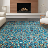 Whimsical Colorful Tiled(Blue)