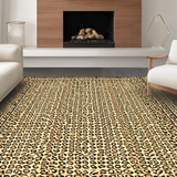 Ultra Soft Area Rug, Non Slip, Stain Resistant, Washable Area Rugs for Living Room, Bedroom, Contemporary Khaki Wild Pattern(Beige)