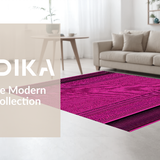 Ultra Soft Area Rug, Non Slip, Stain Resistant, Washable Area Rugs for Living Room, Bedroom, Whimsical Pink Animal Texture(Pink)