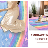 Delightful Plush Colorful Waves(Purple)