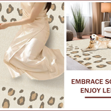 Ultra Soft Area Rug, Non Slip, Stain Resistant, Washable Area Rugs for Living Room, Bedroom, Stylish Off-White Dining Room Area Rug(Beige)