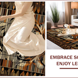 Ultra Soft Area Rug, Non Slip, Stain Resistant, Washable Area Rugs for Living Room, Bedroom, Chic Contemporary Animal Print Accent(Brown)
