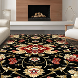 Traditional Handcrafted Flower Motif(Black)