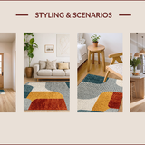 Ultra Soft Area Rug, Non Slip, Stain Resistant, Washable Area Rugs for Living Room, Bedroom, Washable Large Area Rug for Dining Room with Minimal Design(Gray)