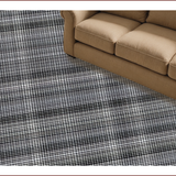 Ultra Soft Area Rug, Non Slip, Stain Resistant, Washable Area Rugs for Living Room, Bedroom, Soft Checkered Vintage Living Room Rug(Gray)