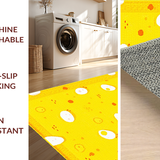 Ultra Soft Area Rug, Non Slip, Stain Resistant, Washable Area Rugs for Living Room, Bedroom, Luxurious Shaggy Rustic Feel(Yellow)