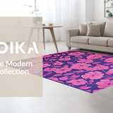 Ultra Soft Area Rug, Non Slip, Stain Resistant, Washable Area Rugs for Living Room, Bedroom, Delicate Vibrant Softness Theme(Purple)