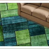 Fresh Grass Green Floral Motif(Green)