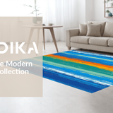 Dynamic Striped Colorful Expression(Blue)