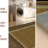 Ultra Soft Area Rug, Non Slip, Stain Resistant, Washable Area Rugs for Living Room, Bedroom, Colorful Artistic Animal Design(Brown)