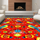 Artistic Rustic Floral Textures(Red)