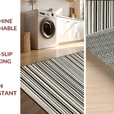 Ultra Soft Area Rug, Non Slip, Stain Resistant, Washable Area Rugs for Living Room, Bedroom, Trendy Dual-Tone Patterned Charm(Beige)