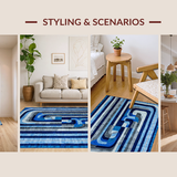Lively Optical Flowing Shapes(Blue)