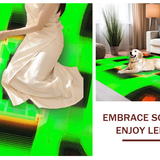 Energetic Color Burst Design(Green)