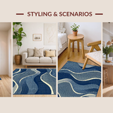 Luxurious Plush Textural Experience(Blue)