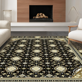 Elegant Black Ivory Medallion Design(Black)