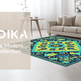 Contemporary Ethnic Medallion Style(Blue)