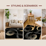 Bold Artistic Geometric Fusion(Black)