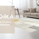 Ultra Soft Area Rug, Non Slip, Stain Resistant, Washable Area Rugs for Living Room, Bedroom, Sleek Modern Curved Texture(Gray)