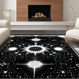 Striking Sun and Moon Abstract Theme(Black)