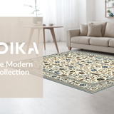 Ultra Soft Area Rug, Non Slip, Stain Resistant, Washable Area Rugs for Living Room, Bedroom, Transitional Cozy Animal Patterns(Beige)