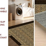 Ultra Soft Area Rug, Non Slip, Stain Resistant, Washable Area Rugs for Living Room, Bedroom, Warm Beige Distressed Charm(Beige)