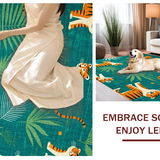 Ultra Soft Area Rug, Non Slip, Stain Resistant, Washable Area Rugs for Living Room, Bedroom, Fun Cartoonish Animal Artistry(Blue)