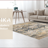 Ultra Soft Area Rug, Non Slip, Stain Resistant, Washable Area Rugs for Living Room, Bedroom, Rustic Abstract Distressed Aesthetic(Beige)