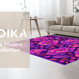 Ultra Soft Area Rug, Non Slip, Stain Resistant, Washable Area Rugs for Living Room, Bedroom, Whimsical Shaggy Purple Delight(Purple)