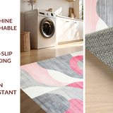 Chic Light Pink Abstract Swirls(Pink)