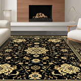 Whimsical Black and Ivory Tiled Design(Black)