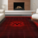 Ultra Soft Area Rug, Non Slip, Stain Resistant, Washable Area Rugs for Living Room, Bedroom, Luxurious Soft Red Texture(Red)