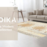 Ultra Soft Area Rug, Non Slip, Stain Resistant, Washable Area Rugs for Living Room, Bedroom, Luxe Off-White Contemporary Look(Beige)