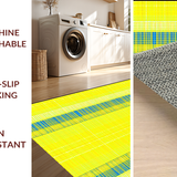 Ultra Soft Area Rug, Non Slip, Stain Resistant, Washable Area Rugs for Living Room, Bedroom, Radiant Decorative Wave Composition(Yellow)