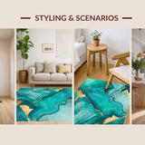 Contemporary Marbleized Visual Delight(Green)