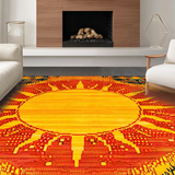 Artistic Whimsical Sunray Composition(Red)