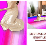 Dynamic Rainbow Wave Composition(Pink)