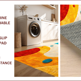 Ultra Soft Area Rug, Non Slip, Stain Resistant, Washable Area Rugs for Living Room, Bedroom, Solar System Planet(Blue)