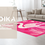 Lively Cartoon Flamingo Illustration(Pink)