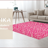 Ultra Soft Area Rug, Non Slip, Stain Resistant, Washable Area Rugs for Living Room, Bedroom, Vintage Leopard Print(Pink)