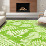 Contemporary Fuzzy Medallion Design(Green)