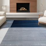 Transitional Medallion Style Decor(Blue)