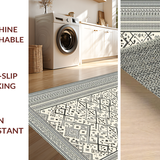 Chic Rustic Tiled Patterned(Beige)