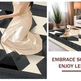 Elegant Geometric Black and Beige(Beige)