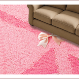Ultra Soft Area Rug, Non Slip, Stain Resistant, Washable Area Rugs for Living Room, Bedroom, Coquette Pink Bow Bathroom Mat Non-Slip(Pink)