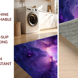 Ultra Soft Area Rug, Non Slip, Stain Resistant, Washable Area Rugs for Living Room, Bedroom, Cosmic Colorful Nebula Aesthetic(Purple)