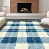 Chic Windowpane Check Aesthetic(Beige)