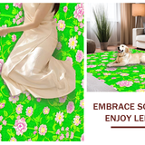 Ultra Soft Area Rug, Non Slip, Stain Resistant, Washable Area Rugs for Living Room, Bedroom, Serene Earthy Moss Visuals(Green)