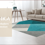 Ultra Soft Area Rug, Non Slip, Stain Resistant, Washable Area Rugs for Living Room, Bedroom, Washable Contemporary Dining Room Rubber Backed Rug(Gray)